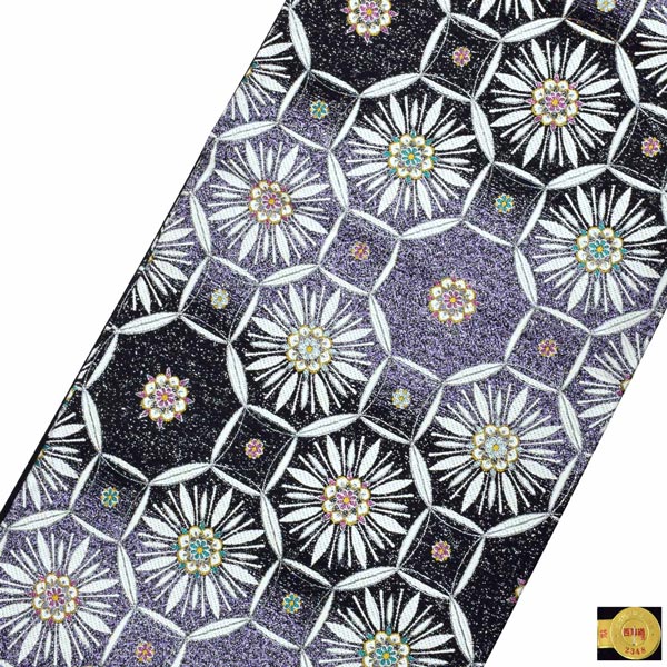 楽天市場】【Prices down4】袋帯 礼装用袋帯 「黒地 花蜀甲紋」帯匠