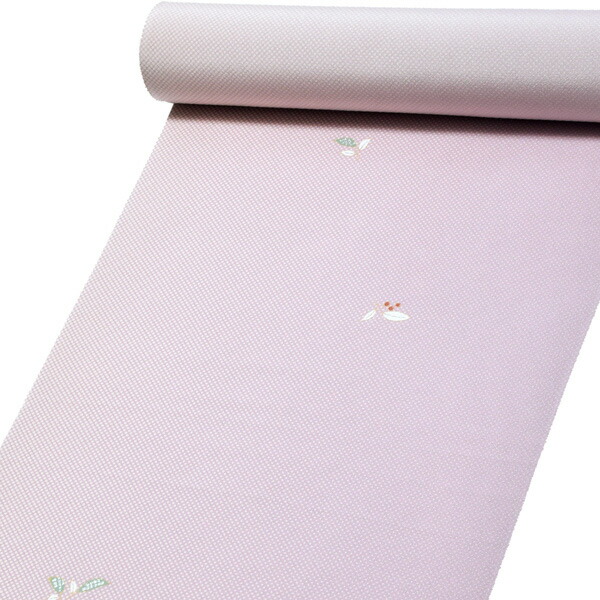 楽天市場】【Prices down2】正絹 小紋 反物 着物「紅藤色 行儀、南天