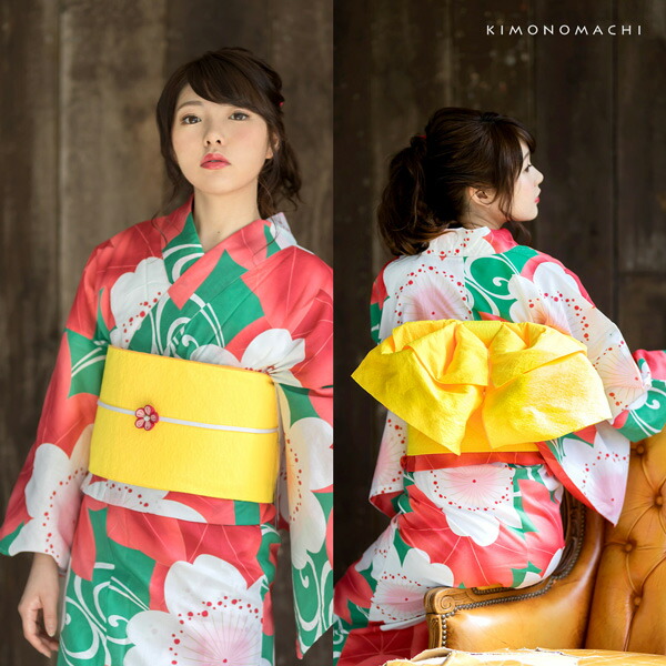 楽天市場】浴衣 帯 兵児帯 「イエロー・レッド・パープル・グリーン