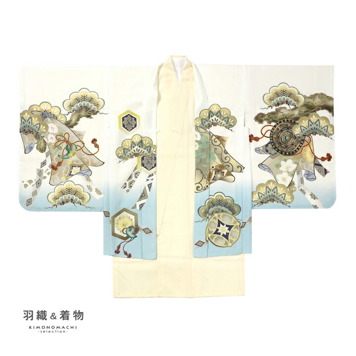 楽天市場】七五三 着物 男の子 5歳 羽織袴セット「白 三種の神器に鷹