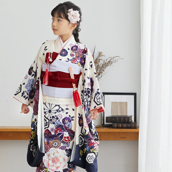 楽天市場】【Prices down2】七五三 着物 7歳向け 箱迫セット 「ワイン