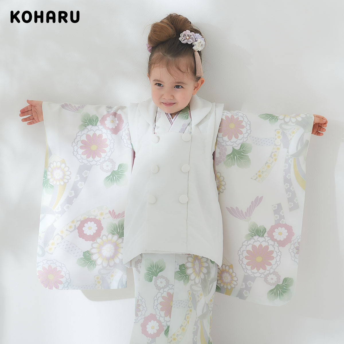 楽天市場】【レンタル】[七五三 着物 3歳 女の子] 三歳 「K239 KOHARU