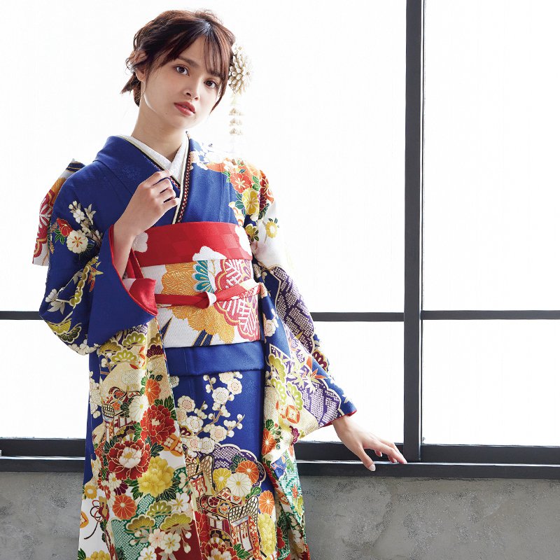 楽天市場】成人式早割クーポン10％オフ【振袖 レンタル】RS1842 正絹