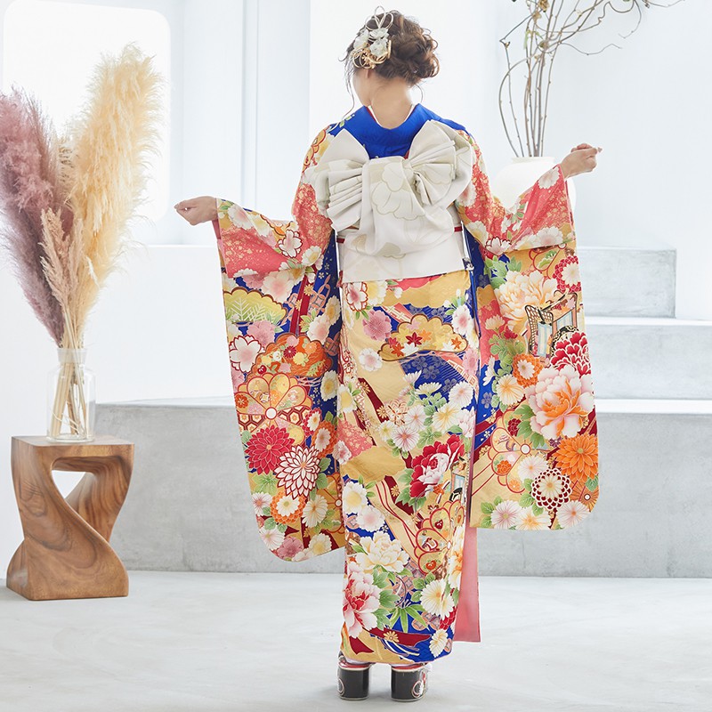 楽天市場】成人式早割クーポン10％オフ【振袖 レンタル】RS1859 正絹