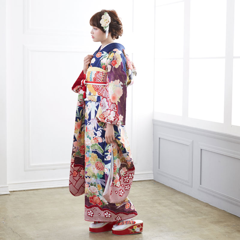 楽天市場】成人式早割クーポン10％オフ【振袖 レンタル】RS1832 正絹