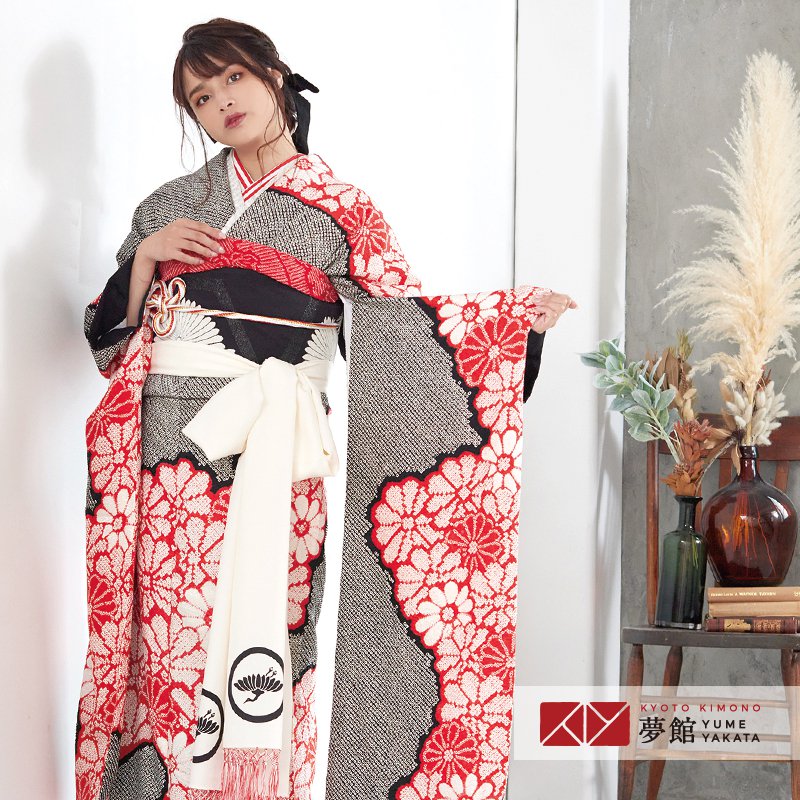 楽天市場】成人式早割クーポン10％オフ【振袖 レンタル】RS1943 正絹