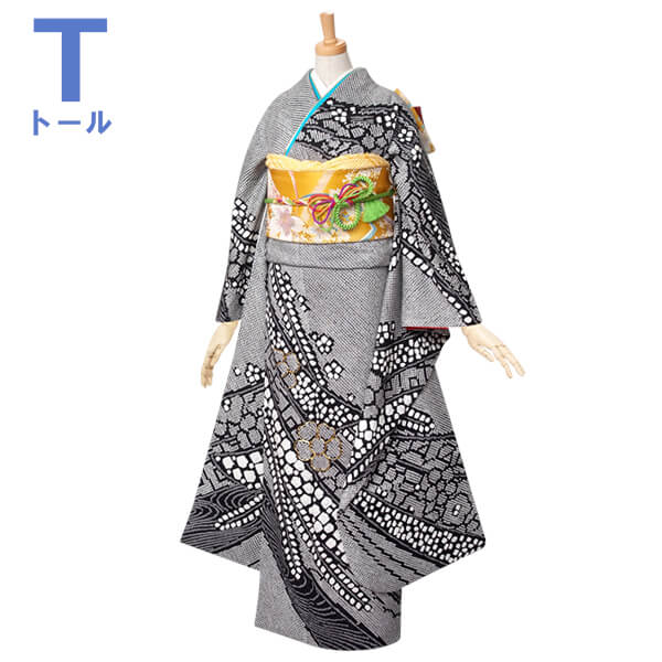 楽天市場】【成人式 振袖 レンタル】RS313 正絹 黒 総絞りフルセット