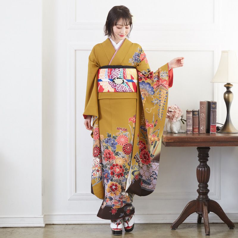 楽天市場】成人式早割クーポン10％オフ【振袖 レンタル】RS520 正絹