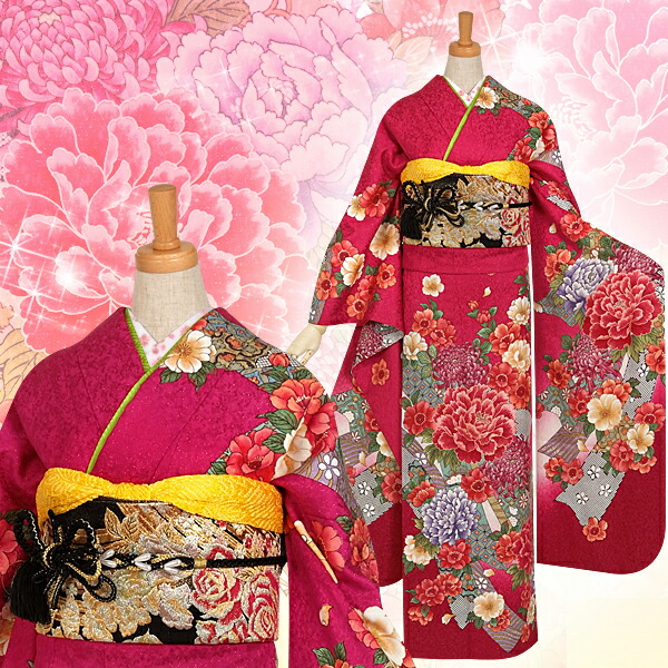 楽天市場】成人式早割クーポン10％オフ【振袖 レンタル】RS686 正絹
