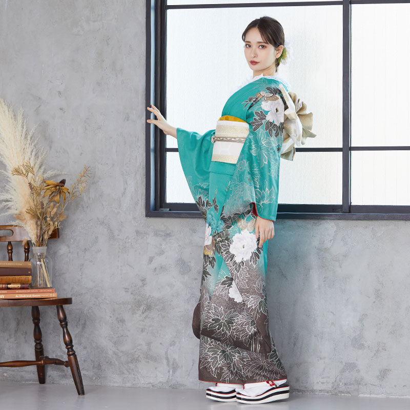 楽天市場】成人式早割クーポン10％オフ【振袖 レンタル】RS757 正絹