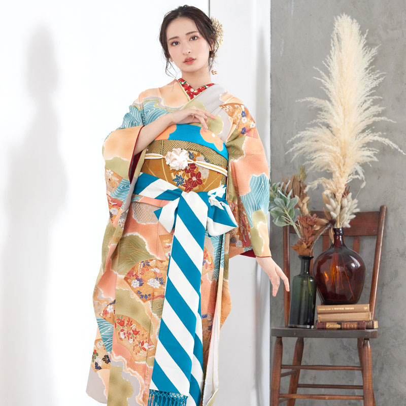 楽天市場】成人式早割クーポン10％オフ【振袖 レンタル】RS784 正絹