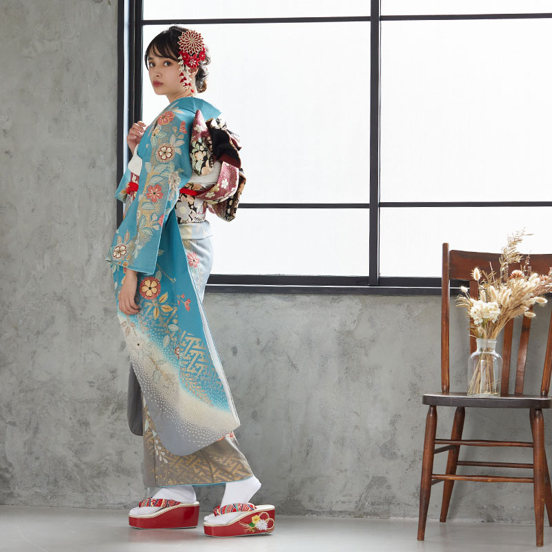 楽天市場】成人式早割クーポン10％オフ【振袖 レンタル】RS812 正絹