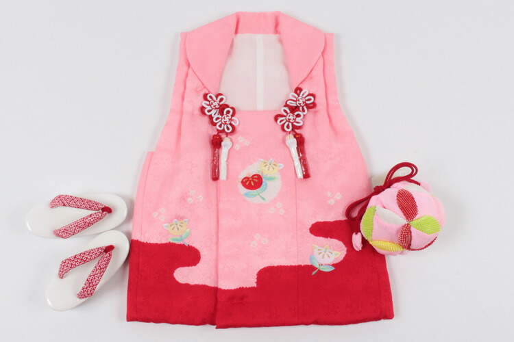 楽天市場】【3/4 20時〜☆20%OFF】3歳 被布コート ピンク地×赤/橘文