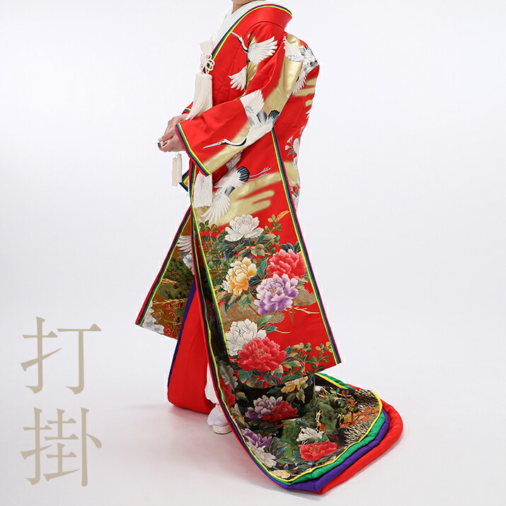 楽天市場】カラー打掛 白 小の通販