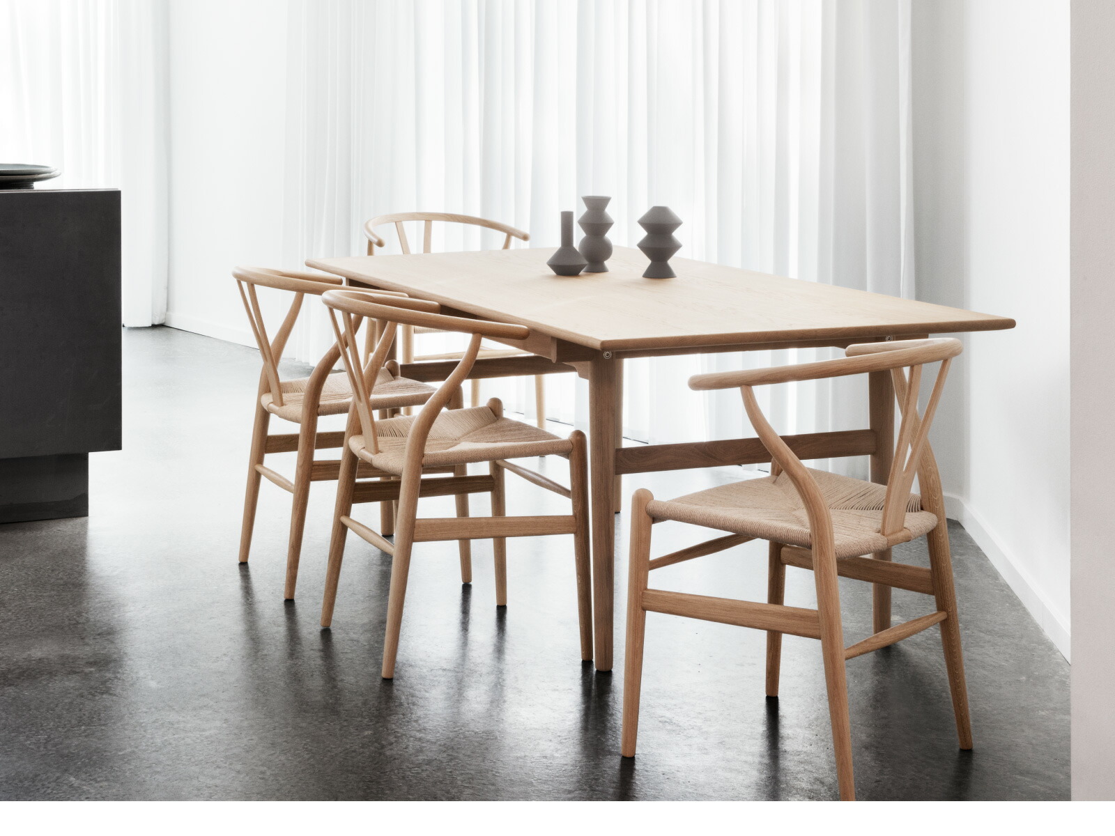 楽天市場】Yチェア CH24 ビーチ/ソープフィニッシュ 座面高さ45cm CARL