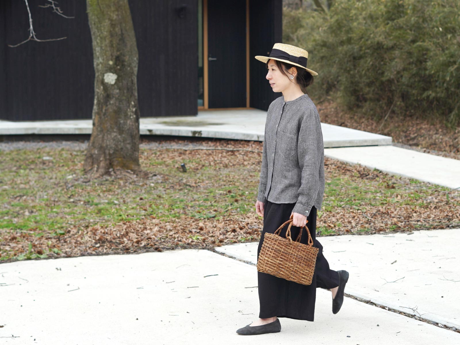楽天市場】【在庫限り】田中帽子店 アルマ カンカン帽 つば広