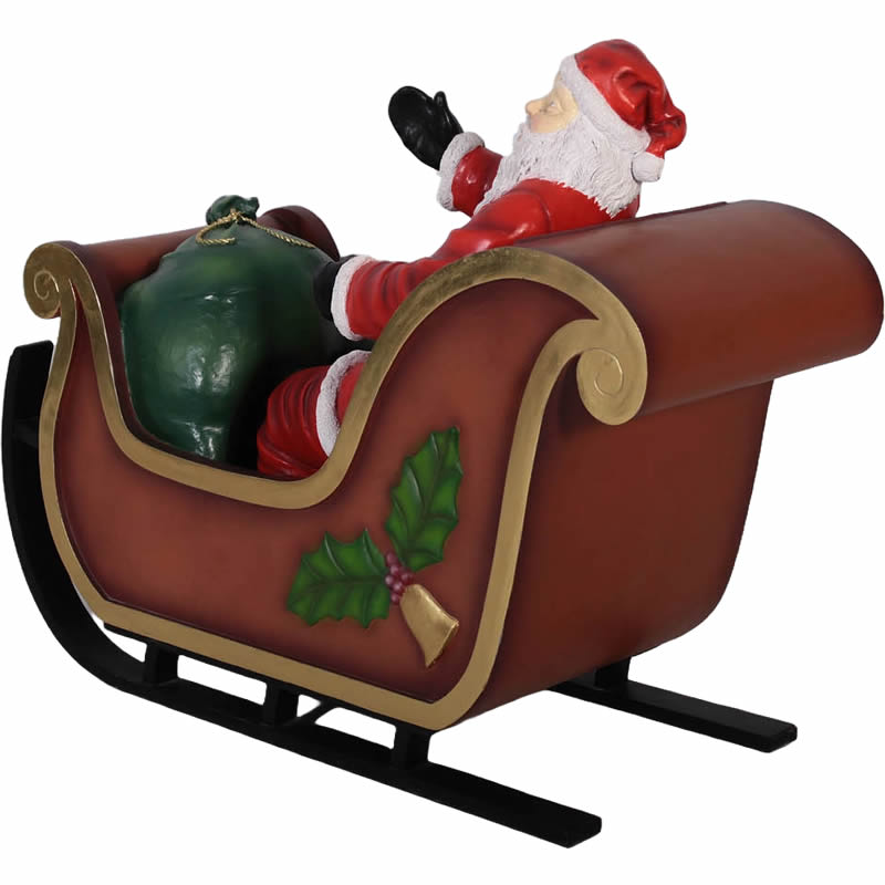 楽天市場】オブジェ クリスマスプレゼントを配るサンタ インテリア