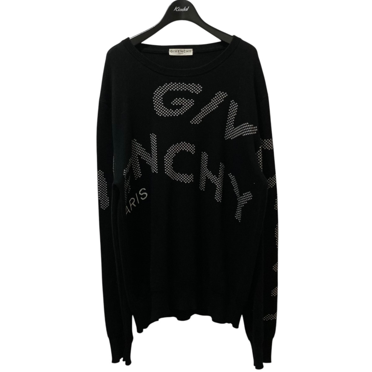 楽天市場】【中古】GIVENCHYロゴ クルーネックロゴニットセーター