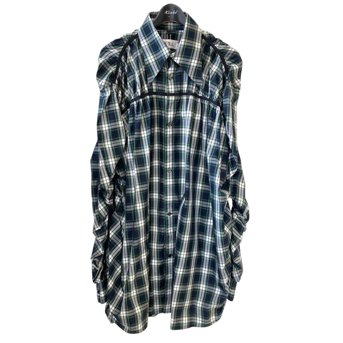 楽天市場】【中古】KIDILLGATHERED SHIRT チェック シャツ KL693