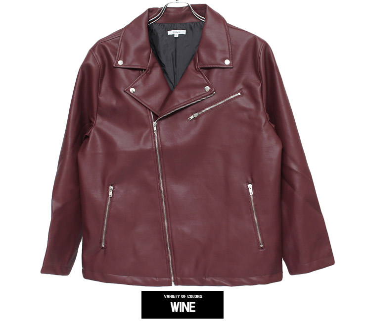 楽天市場】レザージャケット メンズ 大きいサイズ PUレザー ダブル