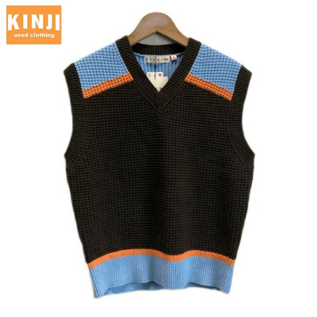 楽天市場】【中古】 MARNI × UNIQLO ニットベスト Vネック 無地 マルチ