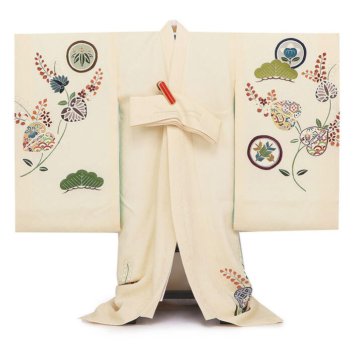 楽天市場】お宮参り 着物 男の子 絹100% 正絹初着 掛け着 産着 モダン