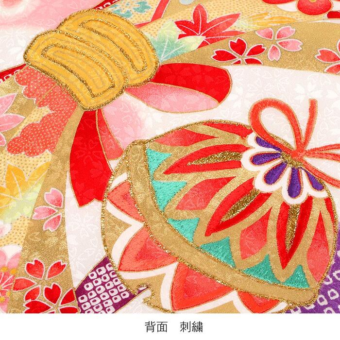 楽天市場】お宮参り 着物 女の子 絹100% 正絹初着 掛け着 産着 紫 鞠