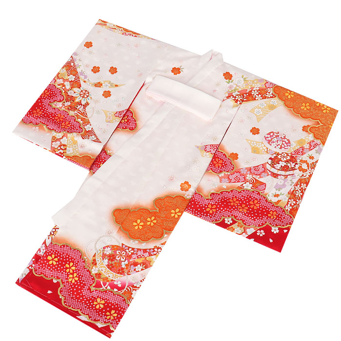 楽天市場】お宮参り 着物 女の子 絹100% 正絹初着 掛け着 産着 モダン