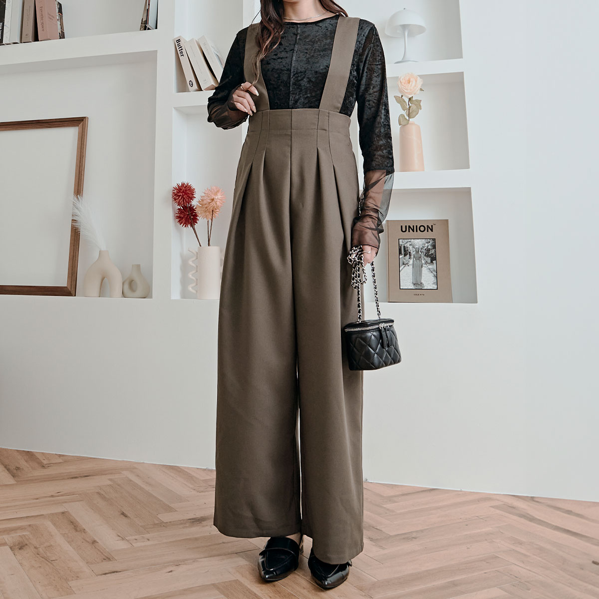 楽天市場】サロペット《ハイウエストタックサロペット》全5色 2サイズ