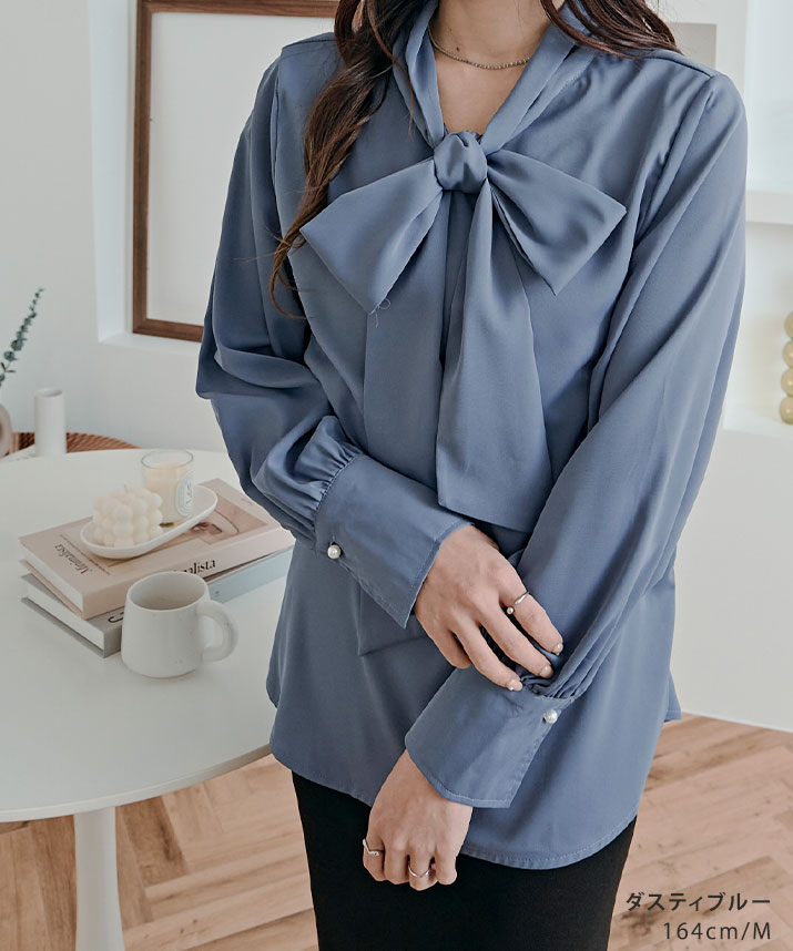 楽天市場】ブラウス《2wayシフォンジョーゼットボウタイブラウス》全4