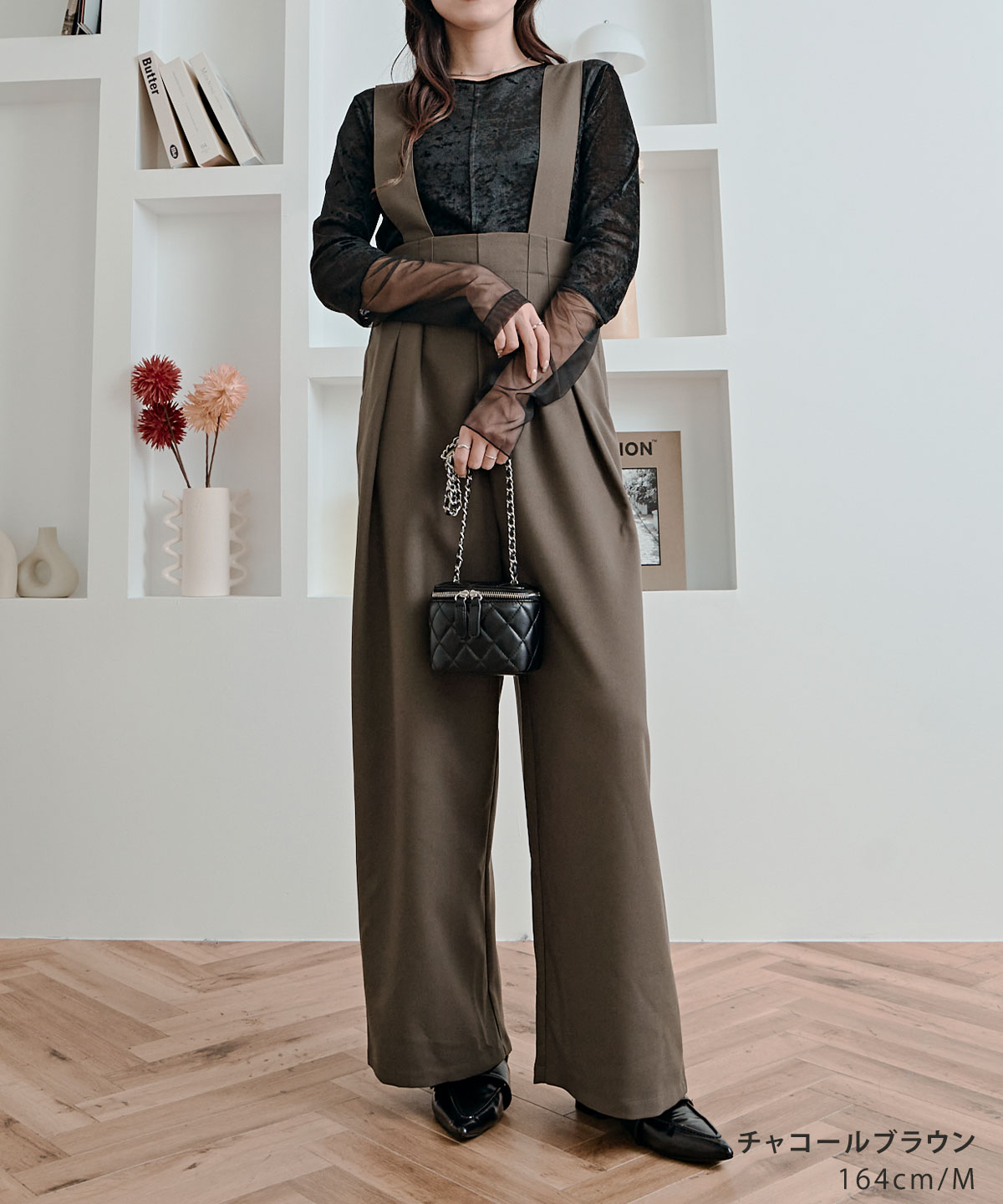 楽天市場】サロペット《ハイウエストタックサロペット》全5色 2サイズ