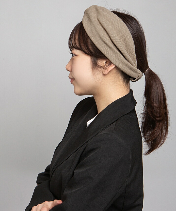 楽天市場】ヘアバンド《クロスデザインターバン 全3色》 レディース