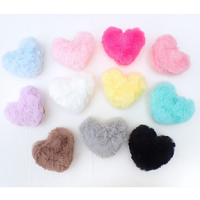 楽天市場】20%オフ スーパーSALE☆【27】バッグチャーム ハート ファー
