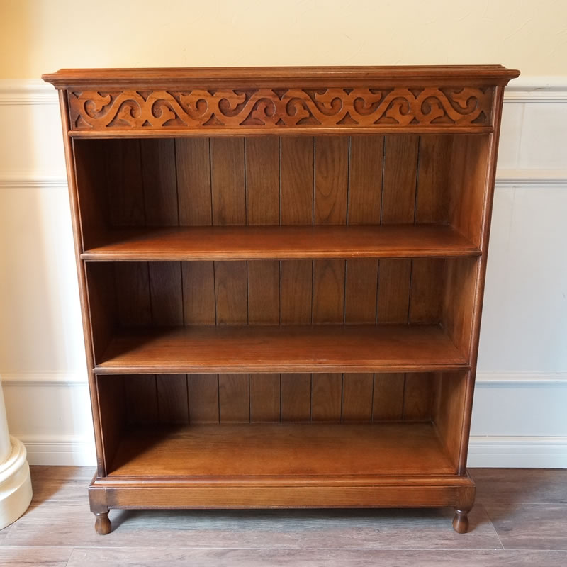 楽天市場】アンティーク家具 3段 ブックシェルフ アンティーク