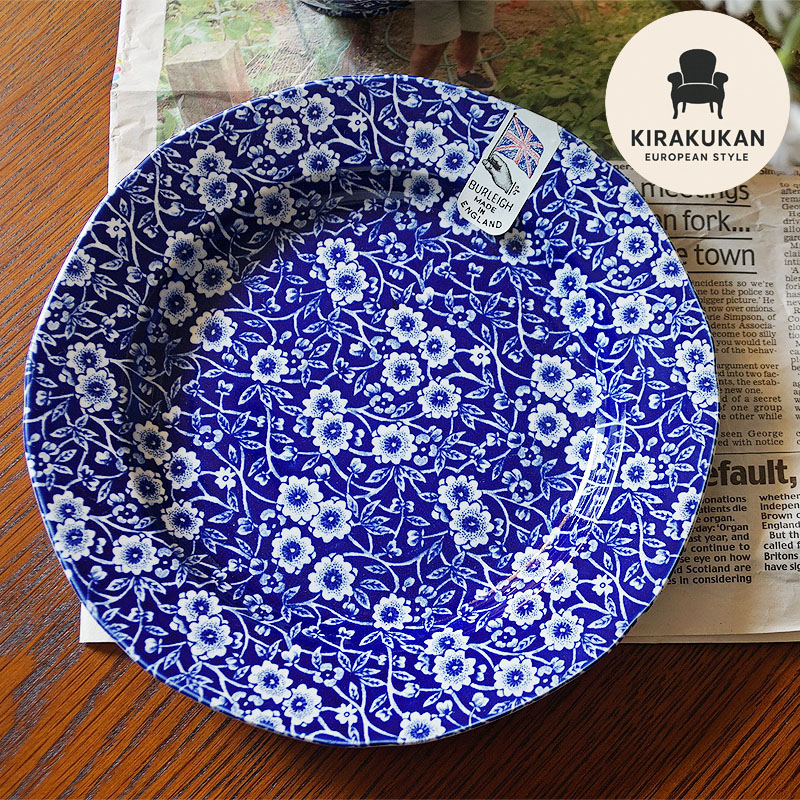 楽天市場】Calico ブルーキャリコ バーレイ社 プレート 21.5 イギリス