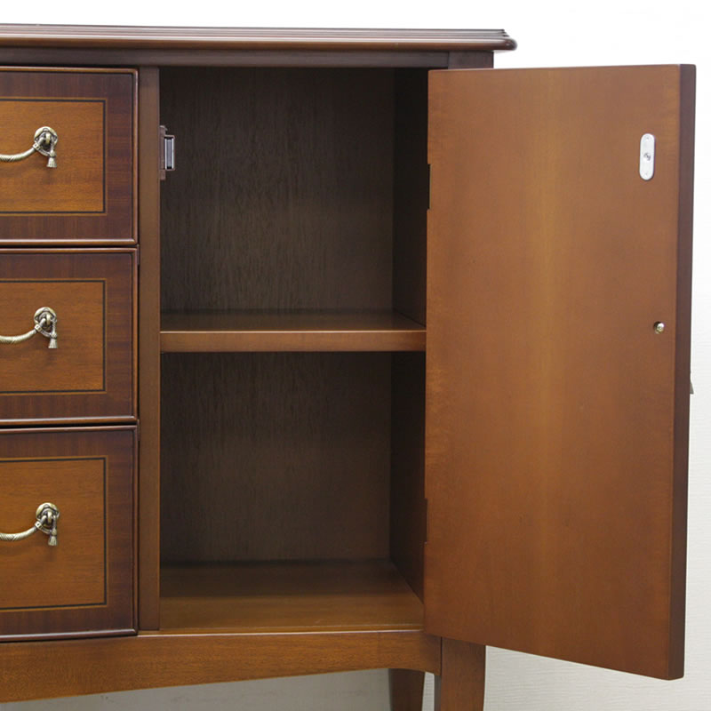 東海家具 Venezia ベネチア クラシック調 5段チェスト キャビネット