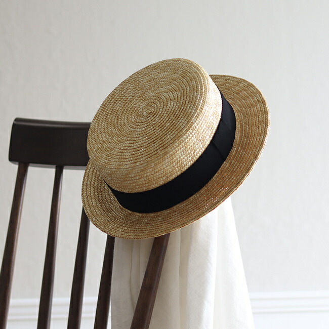 楽天市場】【特典あり】石田製帽 細麦 ストローハット キャノチエ 424