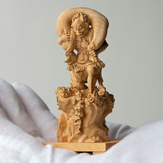 楽天市場】【特典あり】極小仏 風神[風神像 神様 仏像 木製 木彫り