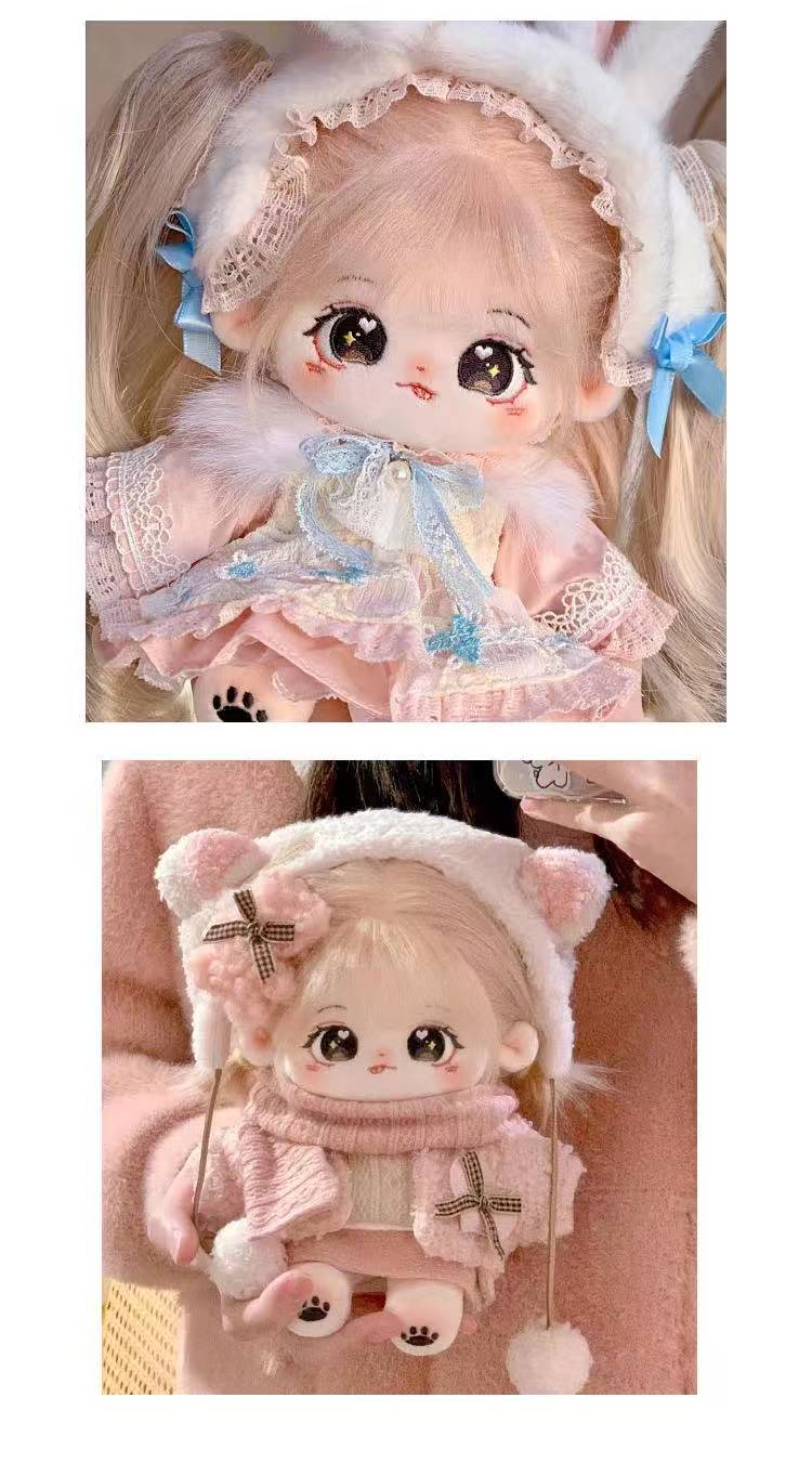 楽天市場】20cm 綿花の人形 コットンドール ミニ洋服 韓国ファッション