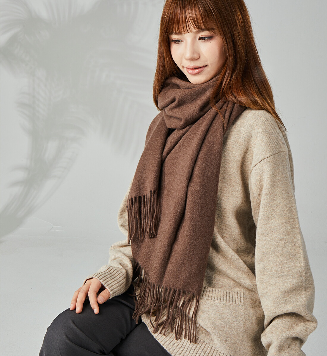 楽天市場】【60％OFF】【カシミヤ 100％ マフラー 大判 200cm×60cm