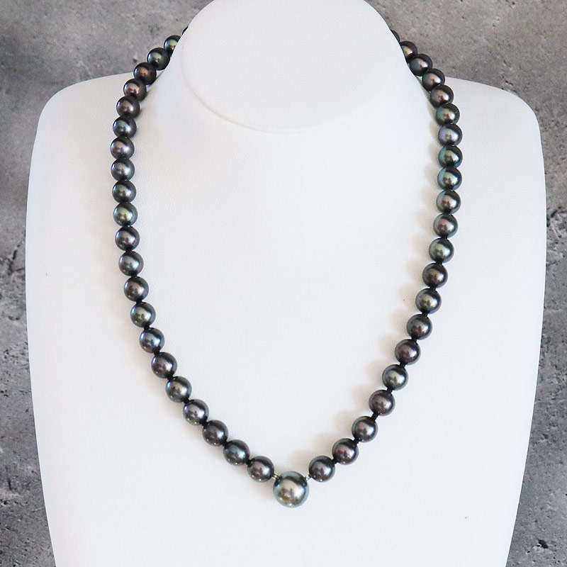 楽天市場】あこや真珠ケシ 砂ケシ 50連 ネックレス ホワイト K18YG