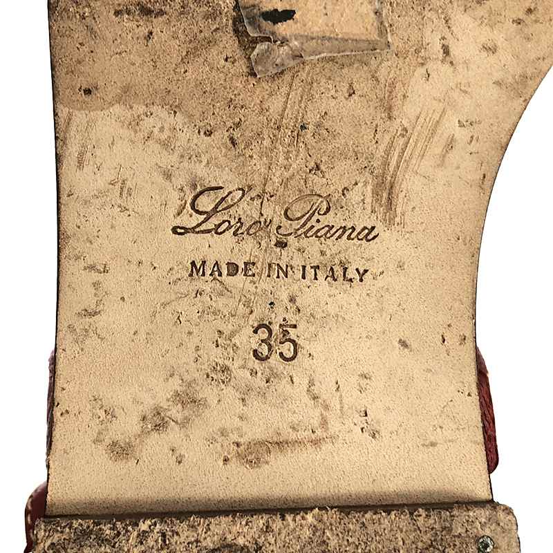 楽天市場】Loro Piana / ロロピアーナ | レザー ストラップ フラット