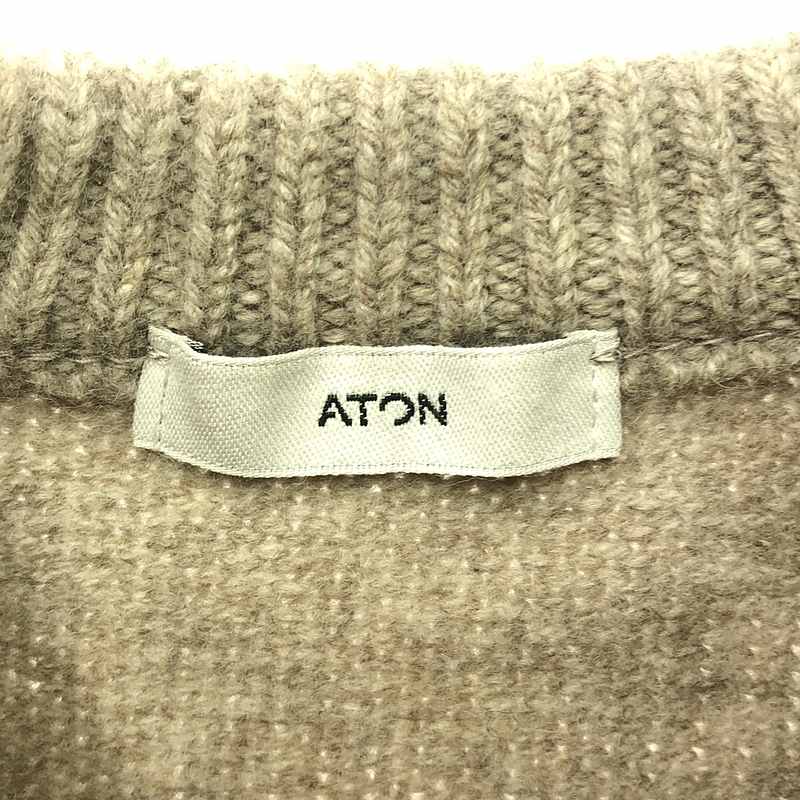 楽天市場】ATON / エイトン | ウールシルクカシミヤ クルーネック