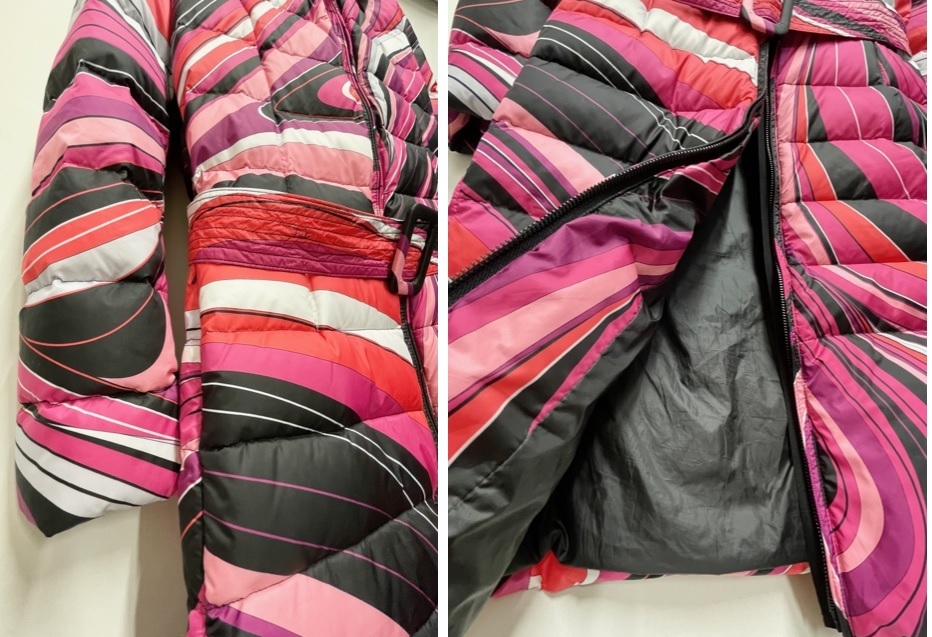 楽天市場】ランクS エミリオプッチ ベルティッド ダウンコート 総柄