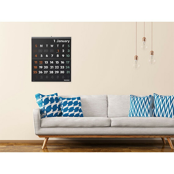 楽天市場】【innovator イノベーター】 カレンダー壁掛＜L＞ 黒