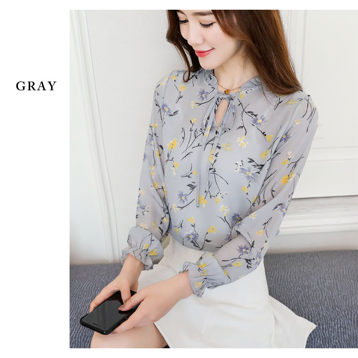 楽天市場】ブラウス レディース 花柄 シャツ 長袖 ブラウスシャツ 春