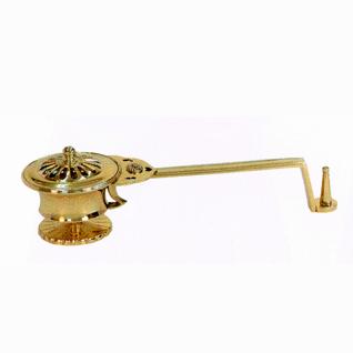 寺院仏具 柄香炉 楽天市場】【密教法具 寺院用仏具】 蓮華型柄香炉 真鍮製 長さ32.5cm