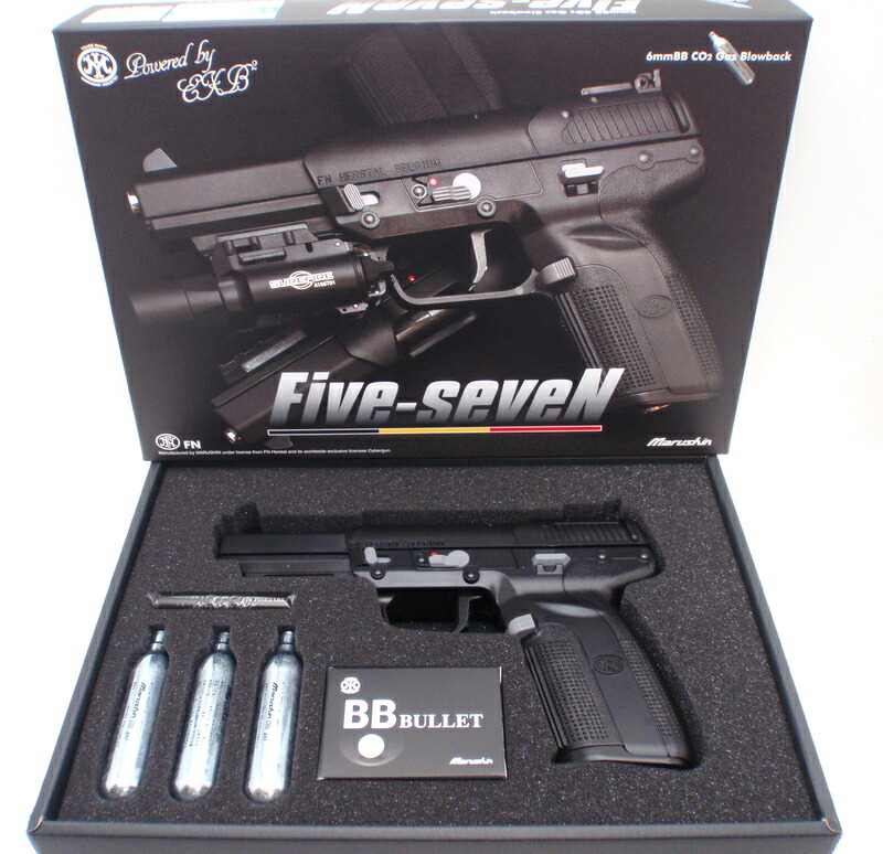 楽天市場】3点セット マルシン FN 5.7 Five-seven CO2 V2 ブローバック