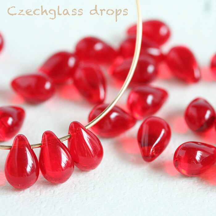 楽天市場】【最大15%OFFクーポン発行中】チェコガラスビーズ ドロップ