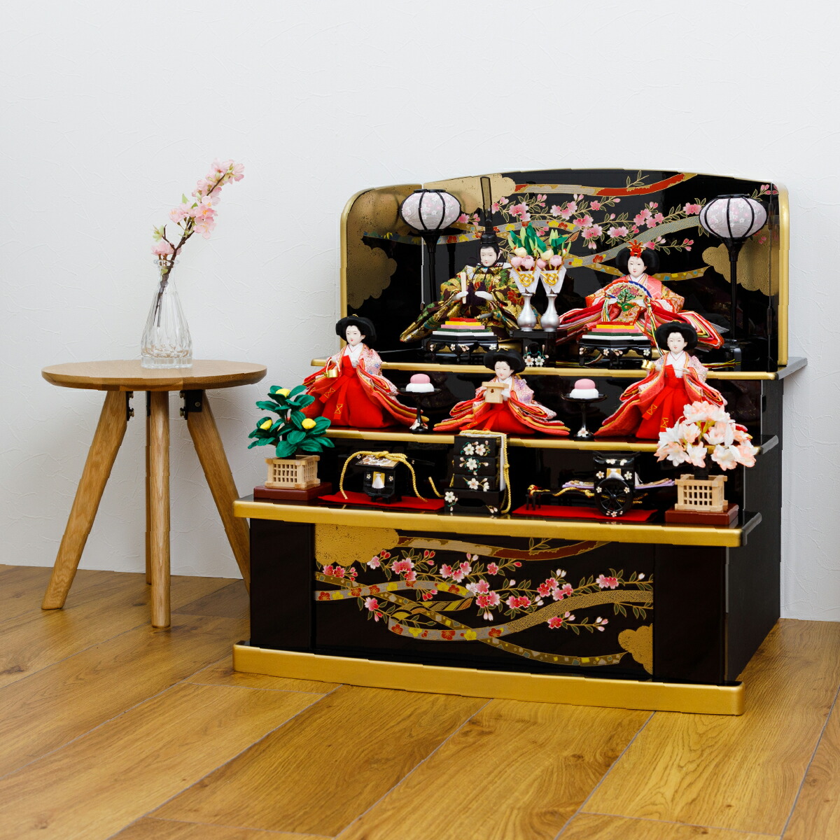 楽天市場】【SS先着クーポン＆P最大14倍】 雛人形 五人飾り 三段飾り